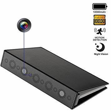 SAFETYNET HD  Book Camera 1080P Document clip pinhole camera with Huge battery Long time Recording support Motion Detection