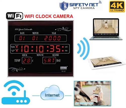 SAFETYNET WiFi  Digital Clock Camera 
