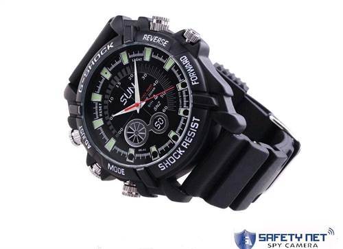 SAFETYNET 32GB HD 1080P Mini Wristwatch Camera Waterproof Watch Video Recorder Mini DV Night Vision Portable Camcorder 