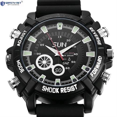 SAFETYNET 32GB HD 1080P Mini Wristwatch Camera Waterproof Watch Video Recorder Mini DV Night Vision Portable Camcorder 