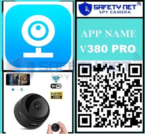 SAFETYNET Mini IP BALL Spy Camera Wireless Hidden Home WiFi Security Cameras with App 1080P Night Vision Motion Activated Indoor Outdoor Small Nanny Cam for Cars Apartment Live Streaming with iPhone/Android Phone iPad