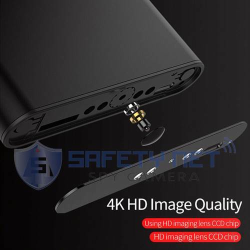 SAFETYNET  4K WiFi Power Bank IP Camera H11 HD 1080P Night Vision Mobile Power Bank Video Recorder Wireless Security Surveillance Battery Mini DVR
