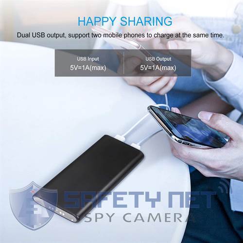 SAFETYNET  4K WiFi Power Bank IP Camera H11 HD 1080P Night Vision Mobile Power Bank Video Recorder Wireless Security Surveillance Battery Mini DVR