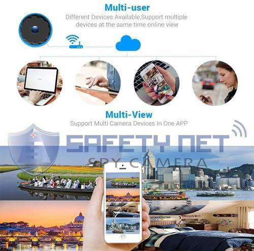 SAFETYNET  4K WiFi Power Bank IP Camera H11 HD 1080P Night Vision Mobile Power Bank Video Recorder Wireless Security Surveillance Battery Mini DVR