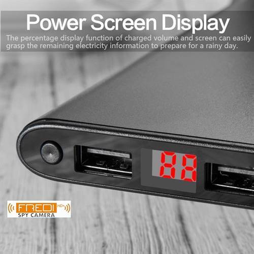 SAFETYNET Mini DV HD 4K Hidden Wifi Spy Camera Night Vision Motion Detection Remote Real Time Video 1200 megapixel Power Bank 10000mAh Portable Compact Camera For Home