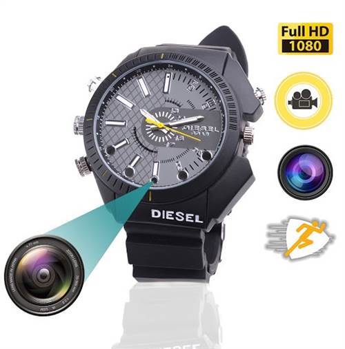 CAM 360 12MP 32GB HD Spy Watch Hidden Camera DVR IR Night Vision Video Recorder W3000 1080P Spy Wrist Watch Cam DV