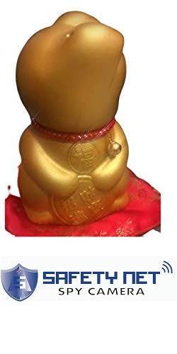 SAFETYNET 4K Hidden WiFi Lucky Cat Wireless Camera, Spy Camera HD Audio Video Recording with Remote View, Motion Detection, Night Vision, 355 Degree Rotation, Auto Tracking, Mini Cam for Home Office Nanny Cam