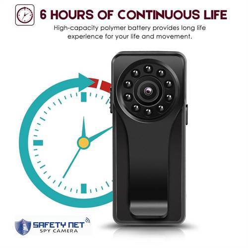 SAFETYNET Wifi 1080P HD  Spy Camera , 5 Hours Continue Recording Camera With 170 Degree Rotating Lens  With Night Vision Motion Detection  Recorder ip Wifi Camera