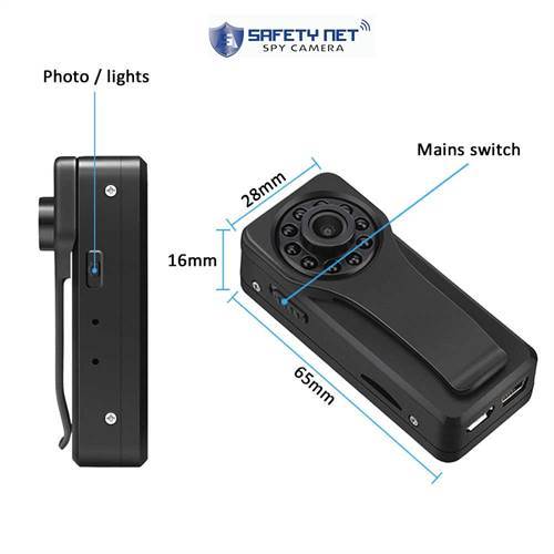 SAFETYNET Wifi 1080P HD  Spy Camera , 5 Hours Continue Recording Camera With 170 Degree Rotating Lens  With Night Vision Motion Detection  Recorder ip Wifi Camera