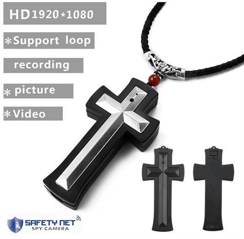 SAFETYNET New 1080P Hidden Spy Necklace  Camera 1080P DV Camcorder 16GB Mini DVR Video Recorder