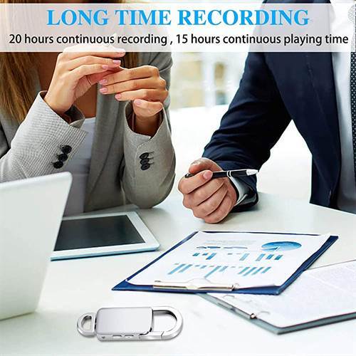 CAM 360 Digital Hi-Focus Spy Voice Recorder with 8 GB Inbuilt Memory and Ear Phones for Long Distance Crystal Clear Recording