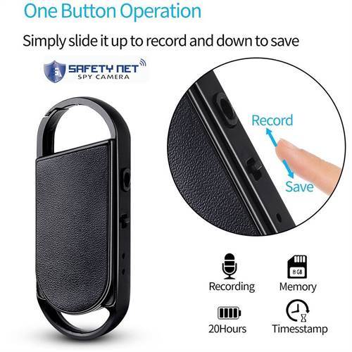 CAM 360 Digital Hi-Focus Spy Voice Recorder with 8 GB Inbuilt Memory and Ear Phones for Long Distance Crystal Clear Recording