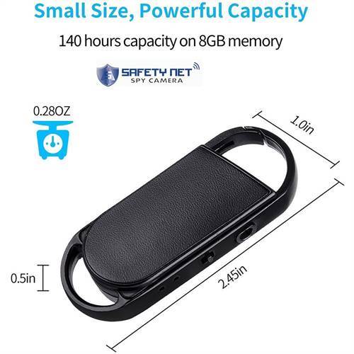 CAM 360 Digital Hi-Focus Spy Voice Recorder with 8 GB Inbuilt Memory and Ear Phones for Long Distance Crystal Clear Recording