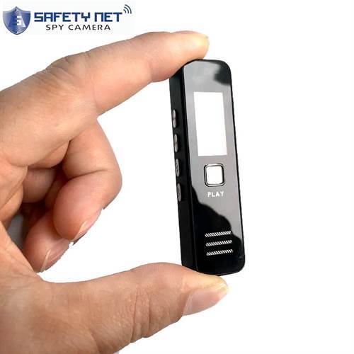 SAFETYNET Digital Voice Recorder MP3 Player Mini Voice Recorder Support 32GB TF Card Professional Dictaphone 20-hour Recording Time