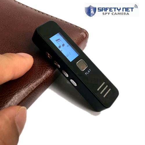 SAFETYNET Digital Voice Recorder MP3 Player Mini Voice Recorder Support 32GB TF Card Professional Dictaphone 20-hour Recording Time