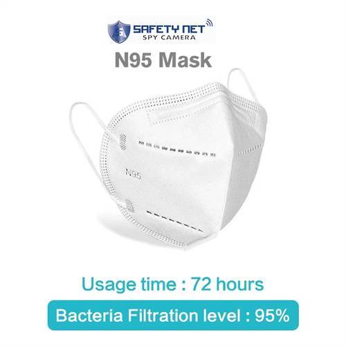 SAFETYNET KN95 Pollution Mask with Metal Nose Tip Good to Fight Air Pollution Bacteria