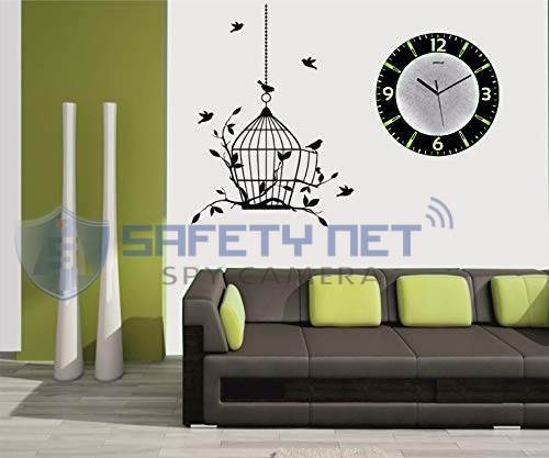 SAFETYNET Spy Camera 4K Spy WiFi Digital Wall Clock New Model 1080p HD Audio Video Recording Watch Live 24 Hours Surveillance Security Camera for Home Office Nanny Hidden Wireless Camera 32GB Supported