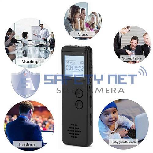 SAFETYNET Voice Recorder Digital Voice Recorder USB Flash Drive Recording Capacity Small Audio Dictaphone