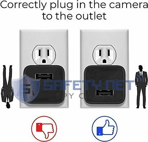 SAFETYNET Spy Camera Charger Hidden Camera Mini Spy Camera 1080P USB Charger Camera Hidden Spy Camera Hidden Nanny Cam Hidden Spy Cam Hidden Cam Surveillance Camera Full HD