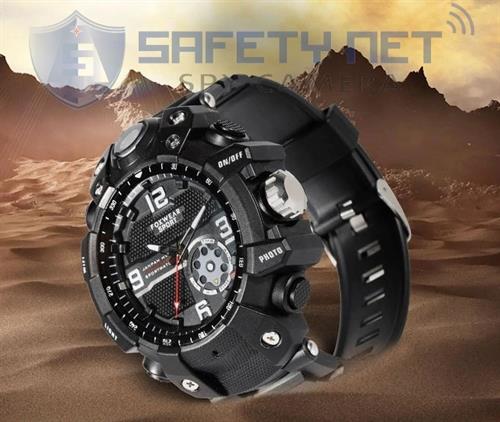 SAFETYNET 4K Watch Camera WiFi Waterproof Wrist Watch DVR Wristwatch Motion Detection Video Recorder Wearable LED Light Mini Sport Camera