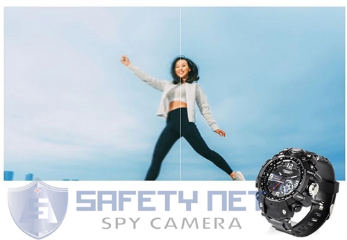 SAFETYNET 4K Watch Camera WiFi Waterproof Wrist Watch DVR Wristwatch Motion Detection Video Recorder Wearable LED Light Mini Sport Camera