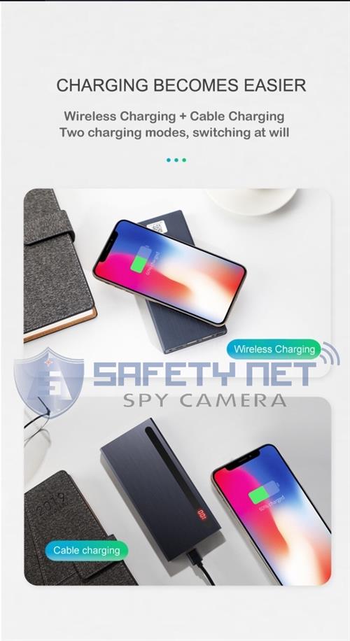 SAFETYNET NEW 4K  HD 1080P Spy Camera Wireless Charging Hidden Camera With Long Recording Time  Battery Powered Wifi Camera