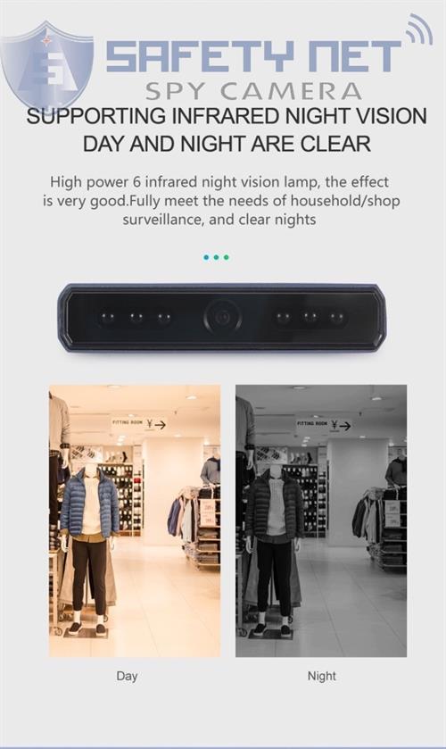 SAFETYNET NEW 4K  HD 1080P Spy Camera Wireless Charging Hidden Camera With Long Recording Time  Battery Powered Wifi Camera