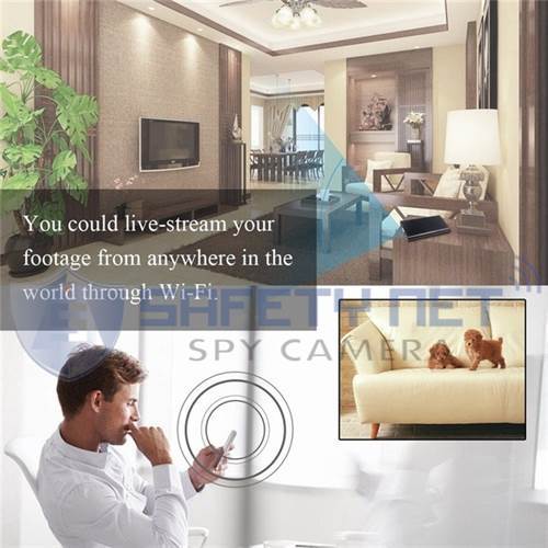 SAFETYNET Hd 1080p Super Thin Portable Hidden Spy Camera Power Bank P2p Wireless Wifi Digital Video Recorder For Ios Android App Remote View Covert Camera Covert ...