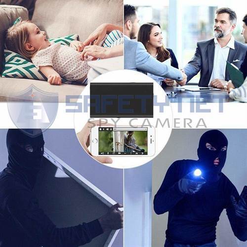 SAFETYNET Hd 1080p Super Thin Portable Hidden Spy Camera Power Bank P2p Wireless Wifi Digital Video Recorder For Ios Android App Remote View Covert Camera Covert ...