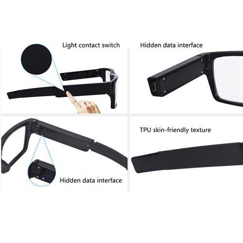 SAFETYNET HD 720P Camcorder mini DVR Camera Eyewear Clear Glasses Video Recorder 1280*720 Hidden Spy Camera Digital Video Camcorder