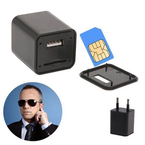 SAFETYNET GSM Sim Card Voice Listening Device Spy Ear Bug USB Wall Charger Adapter, Voice Listening, GSM SIM Supported