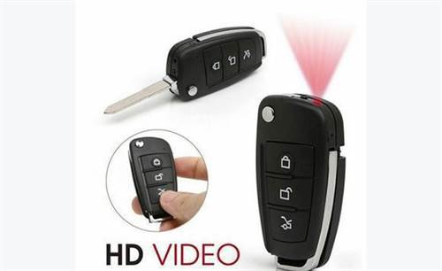 SAFETYNET 1080P Spy Car KeyChain Camera Mini Spy Cam Hidden Cameras Micro DV DVR Video Recorder Spy Hidden Camera Mini Car Key Camera Mini 