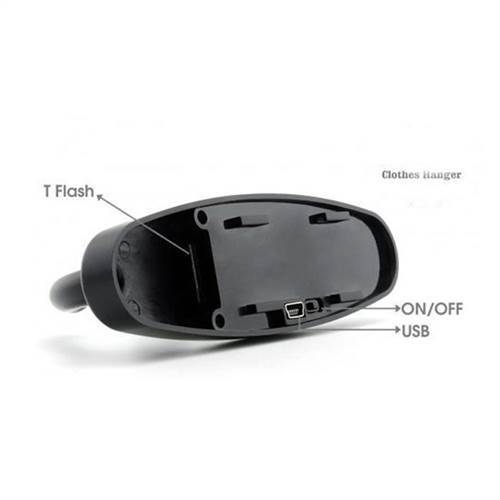 SAFETYNET Motion-Activated Clothes Hanger HD Camera - DVR with TF Card Slot