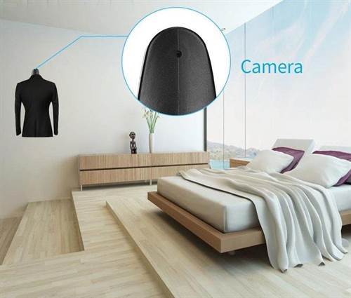 SAFETYNET Motion-Activated Clothes Hanger HD Camera - DVR with TF Card Slot