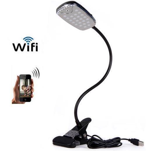 SAFETYNET Wifi Spy Camera Desk Lamp Hidden Camera Motion Activated Loop Recording Wireless Security Camera Covert Camera Covert Camera ...