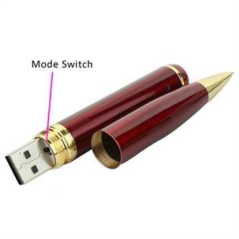 CAM 360 32GB Inbuilt USB Flash Drive Stick Mini Pin-hole HD Spy Red  Usb Pen Camera Voice-Video Recorder