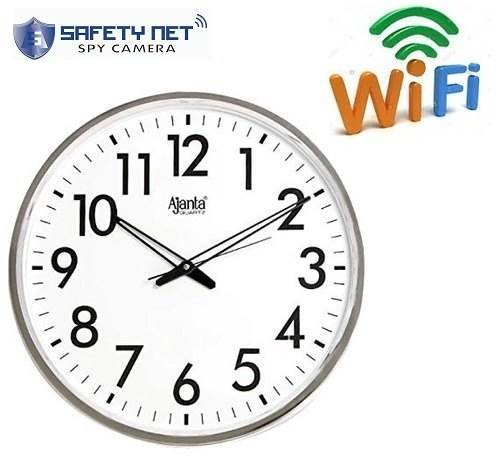 SAFETYNET 4K HD  HOME SECURITY WIRELESS WIFI WALL CLOCK SPY HIDDEN CAMERA .